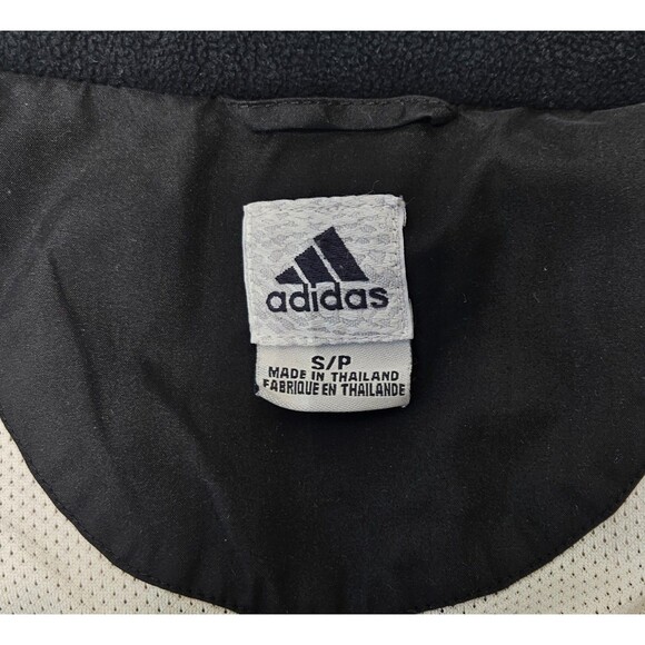 VINTAGE 90s Adidas  Mens Small Black  Windbreaker Climashell  Y2K - Picture 2 of 7